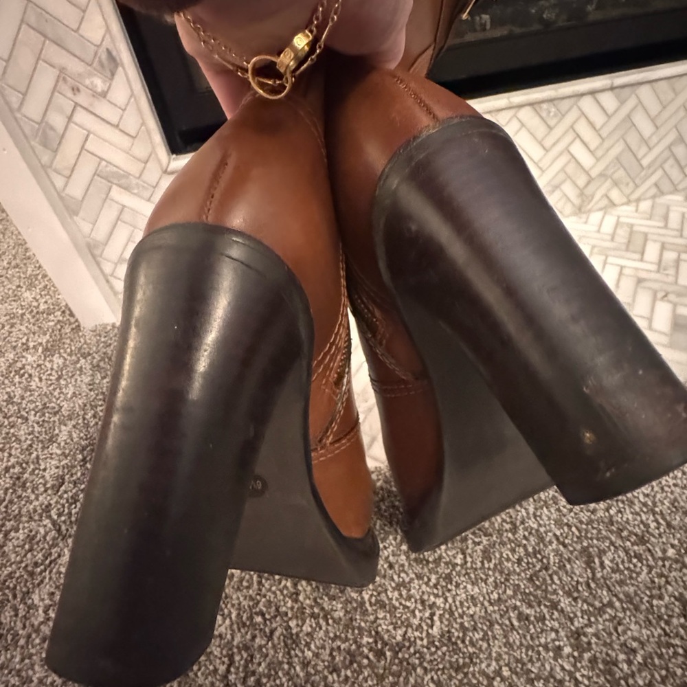 Tory Burch Brown Heeled Boots- 6.5.  Like new! - Picture 10 of 15